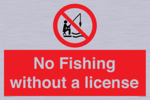 No Fishing without a license